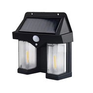 Warm LED Solar Wall Light Outdoor Lighting Motion Sensor Automatic Night Light Lampu Solar Dinding D