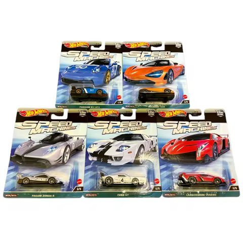 In Stock Original Hot Wheels Car Culture Speed Machines Lamb.orghini Porsche 911 Pagani Ford Gt Fpy8