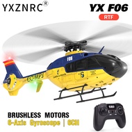 YXZNRC EC135 RC Helicopter F06 EC135 2.4G 6CH 6 Axis Gyro RTF Direct Drive 1:36 Drone