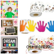 CHIHIRO11Z9D Poster Border Stickers, 10m/Roll Flowers Border Decorative Sticker, DIY Self Adhesive B
