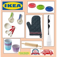 IKEA Bakery pastry accessories-measuring cup, paper cup, roller, glove, timer, brush/ Alat biskut ro
