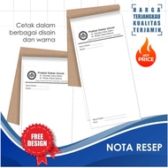 CUSTOM RECIPE NOTE SIZE 1/3 A4 PAPER/F4 1 RIM