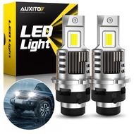 AUXITO 2PCS 100W 20000LM D2S D4S Car LED Headlight 6000K White Car Headlamp Plug and Play 12V