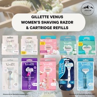 GILLETTE VENUS WOMEN'S RAZORS // AVAILABLE IN RAZOR HANDLES AND CARTRIDGE REFILLS // COMFORTGLIDE //