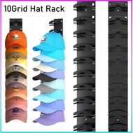 10Grid Wall Mounted Cap Rack Hat Holder Baseball Cap Holder Closet Hanger Storage Organizer Hat Rack
