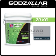 20KG Nippon Paint Flex 200 | Arcylic Waterproofing | White & Grey