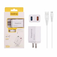 5A Quick Charging Wall Charger &amp; Universal USB Adapter w/ 5V Dual Port USB Charger For Realme C11 2020 2021 C12 C15 C25 C21Y C25Y C3 Narzo 20 30A 50 50i 50A Prime 5i 5 Pro 6 6i 6 7 8 9 Pro 7i 8 8i 10 Plus C30S C21 C33