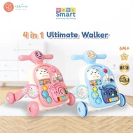 BEBE SMART 4in1 Ultimate Walker - Push Walker - Baby Walker - Baby Push Toy