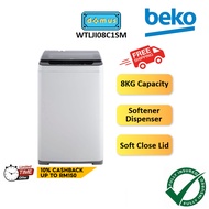 FREE SHIPPING Beko Washing Machine 8KG Top Load Washer Mesin Basuh Auto Murah 洗衣机 洗衣機 WTLJI08C1SM