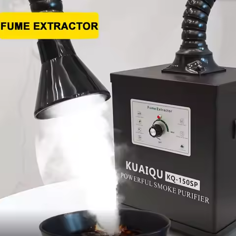 KUAIQU 150W/80W/30W Fume Extractor Smoking Instrument AC 110V 220V Activated Carbon Filter Sponge So