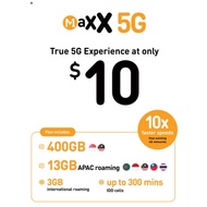 M1 Maxx $10 4G Plan | 400GB Regional Data (SG/MY) / Top Up / Recharge / Renewal