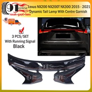 Lexus NX200 NX200T NX300 2015 - 2021 Dynamic Light Bar Tail Lamp With Signal Running + Centre Garnis