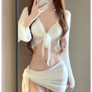 เซ็ตบิกินี่ 4 ชิ้น บิกินี่แฟชั่น ไปทะเลชุดว่ายน้ำผู้หญิง แฟชั่น วันพีซ ชุดไปทะเล SWIM-4