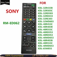 New RM-ED062 Remote Control For Sony RM ED062 LCD TV KDL-32R433B KDL-32R503C KDL-32RD303 KDL-32RD433
