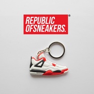 [2D KEYCHAIN] NIKE AIR JORDAN 4  RETRO FIRE RED
