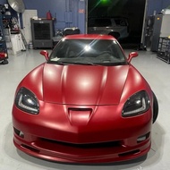car sticker vinyl wrap matte metallic red full one car