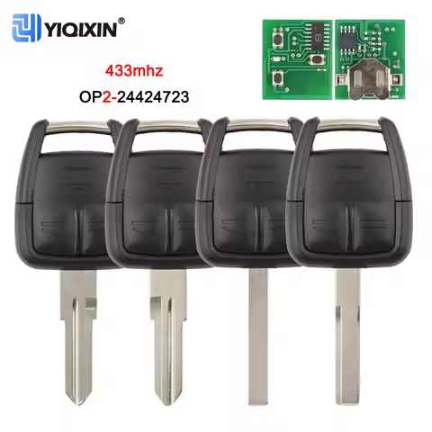 YIQIXIN OP2 3 Button 433Mhz Remote Car Key For Opel Vectra B 2000-2003 Astra Omega 2001-2003 Chevrol