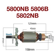 Pemegun Rotor Angker untuk Makita 5800NB 5806B 5802NB Elektrik 9 gigi Gergaji Taman Angker Rotor Anc
