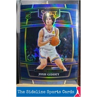 Josh Giddey NBA Card 2021-22 Select Concourse Blue Prizm Rookie RC 58