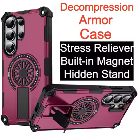 Decompression Phone Case For Samsung Galaxy A55 A26 A36 A56 A06 A16 S26 S25 S24 FE S23 S22 Ultra Plu