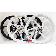 SPORT RIM ENKEI 6 BATANG LC135 LAGENDA110Z LAGENDA115ZR EZ115 ORIGINAL FULL CHOP SIAP BEARING