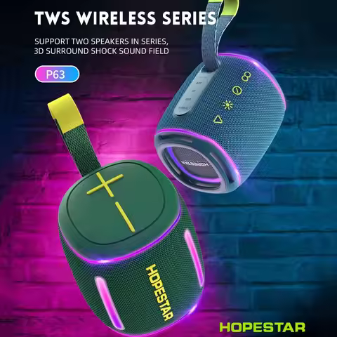 Original HOPESTAR P63 High Power Boombox Speakers Portable Bluetooth Super Subwoofer Mp3 Player Powe