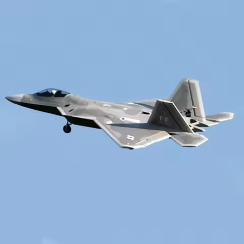 FlyFans F-22 Raptor 64mm 12-blades RC EDF Jet PNP Version /KIT With Servos/ KIT Without any electron