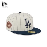 New Era 59FIFTY Los Angeles Dodgers Stripes Chrome White Fitted Cap