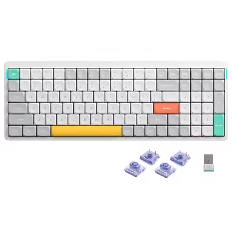 Nuphy Air96 V2 Wireless Mechanical Keyboard 100 Keys Gaming Keyboard,Supports Bluetooth 5.1 2.4G and
