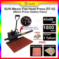BEST SELLER Mesin Press Sablon Kaos Digital Premium EF-01 / EF-02 40x60 untuk Kaos, Bag, Puzzle, Pla