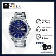 (2 Years Warranty) CASIO Men Watch Jam Tangan Lelaki MTP-1384D-2A