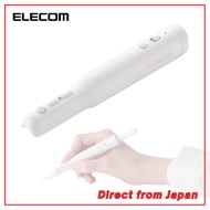 ELECOM Shortcut Grip for Apple Pencil P‑SCAPG01WHN  3‑Button Grip, Default & Custom Modes, Up to 6 S