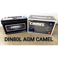 [ Installation Provided ] DIN80L LN4 CAMEL AGM Car Battery Bateri Kereta MERZ BMW AUDI PORCHE