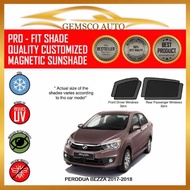 Perodua Bezza 2017 - 2021 ( 4 pcs) Car Magnetic Sunshade