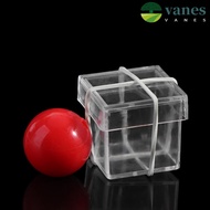 NAESV Ball Penetrate Box, Gimmick Props Illusion Magic Clear Ball Through Box, Funny Magic Props Per