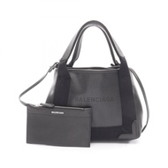 【二手】巴黎世家 (Balenciaga )手提包 海軍藍 Cabas XS 2WAY 390346 黑色皮革 海軍藍 Cabas XS 女款 二手 B