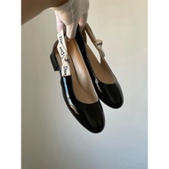 Dior Women's Patent Leather Shoes - Elegant Flat with 3cm Heel