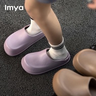 Muller Chef Shoes Lazy Slippers Waterproof Home Women Summer Outdoor Anti-Slip Thick-Soled Toe-Cover