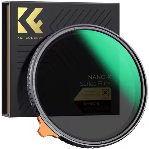 K&F CONCEPT Nano-X ND2-ND32 Filter 49-82mm Variable ND Filter True Color 28 Layers for Camera 49mm 5