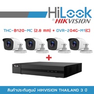 SET HILOOK 4 CH : THC-B120-MC (2.8 mm) X 4 + DVR-204G-M1(C) BY BILLIONAIRE SECURETECH