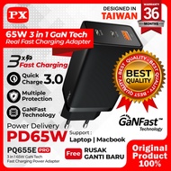 Fast Charging Type C+USB A 65W PX PQ655E PRO Charger Adapter Head