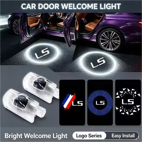 2PCS LED Ghost Logo Projector Car Door Welcome Atmosphere Shadow Light For Lexus LS LS400 LS500 LS30