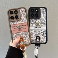 Casing Honor X8 5G Casing Honor X6 5G Casing with a Bracelet Flower Pattern Casing Cute Soft Phone C