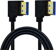 Displayport 1.4 Cable 8K@60Hz, Dafensoy Left Angled Displayport Male to Left Angled Displayport Male