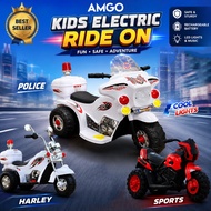 AMGO Ride On Kids Motor Bike Electric Motor Budak Motor Elektrik Superbike 电动自行车 电动机车 Harley