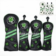 Golf Head Protective Cover Lucky Four-Leaf Clover Cap Cover No. 1 Wood No. 3 No. 5 Wood Iron Wood Po