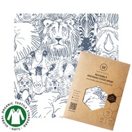 Hear Me Roar  / Minimakers beeswax wrap / cling wrap alternative/ wax paper/ eco-friendly/ reusable/ zero waste