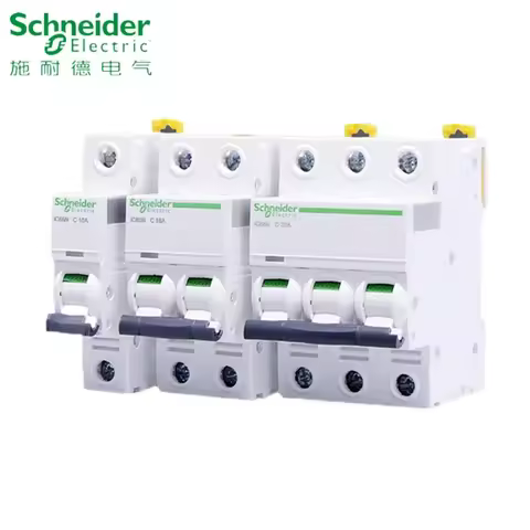 Schneider Electric IC65N Miniature Circuit Breaker Acti9 Series A9F18 IC65N Type C 1P 2P 3P 4P C10A 