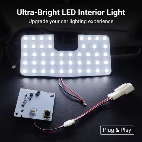 1set 6000K White Interior LED Light, Rear Dome Lamp for Toyota Tacoma 4th Gen, RAV4, Venza, bZ4X, Co
