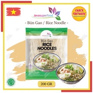 RICE NOODLE / Bun Gao 200 GR - Kwetiaw Mie Beras Vietnam / Pho Soup BUN GAO [HALAL] - Mi Pad Thai St
